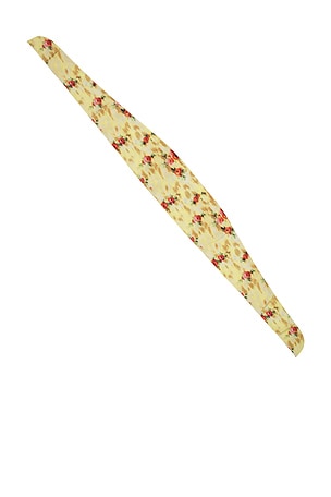 Ganni Printed Wrap Scarf in Yellow