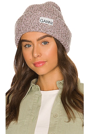 ganni❤︎beanie Ganni Knit Beanie in Multicolor in Multicolour | REVOLVE