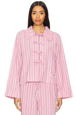 BLUSA DE PIJAMA STRIPE COTTON Ganni