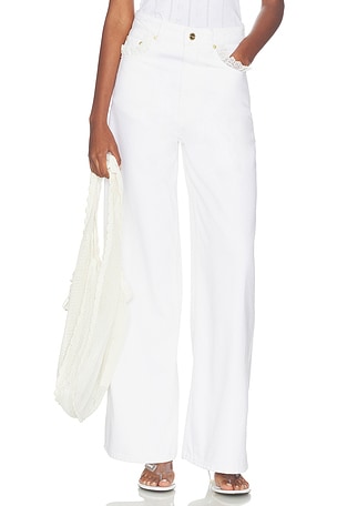 White Denim Lari Jeans Ganni