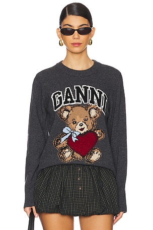 RAS DE COU GRAPHIC WOOL MIX BEAR Ganni