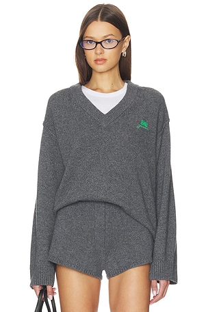 Core Future Wool Mix V-neck Ganni