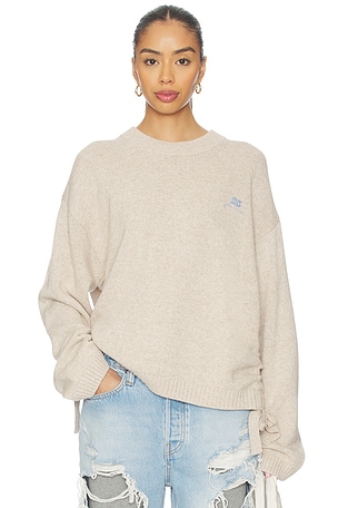 Future Wool Mix Oversized O-neck Ganni
