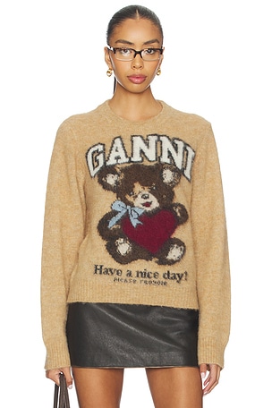 Brushed Alpaca Sweater Ganni