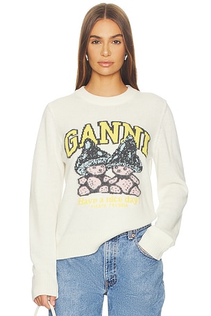 PULL TEDDY MUSHROOM WOOL  Ganni