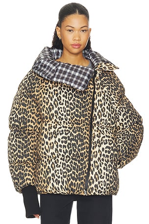 Future Nylon Printed Quilt Puffer Ganni