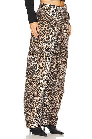 Ganni Heavy Fleece Pants in Brown