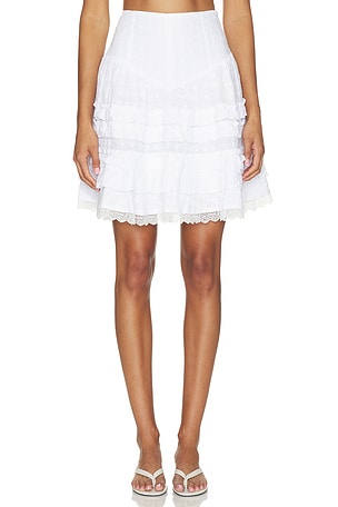  ANGLAISE MINI TIERED FRILL  스커트 Ganni
