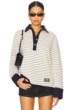 Single Piquet Jersey Polo Ganni