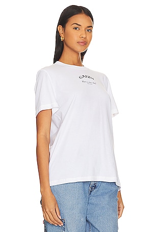 Ganni Relaxed O-Neck T-Shirt in White