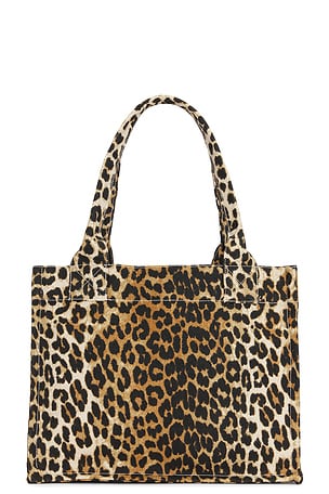 Ganni Large Easy Shopper Tote in Brown