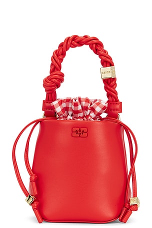 Bou Bucket Mini Vichy Pouch Ganni