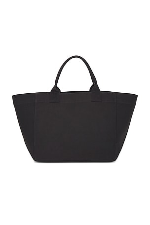 Ganni Shopper XXL Banana Print Bag in Black