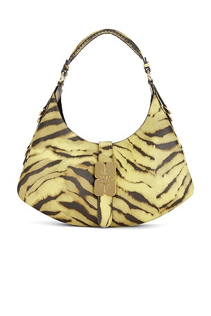 Kat Small Grained Zebra Bag Ganni