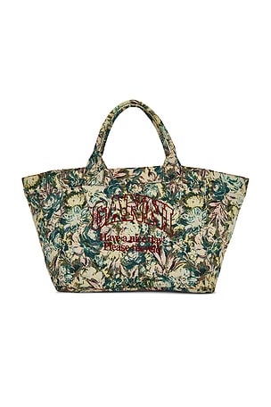 Reversible Shopper XXL Print Tote Bag Ganni
