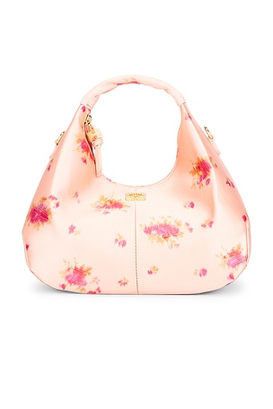 Ganni Hobo Mini Printed Satin Bag