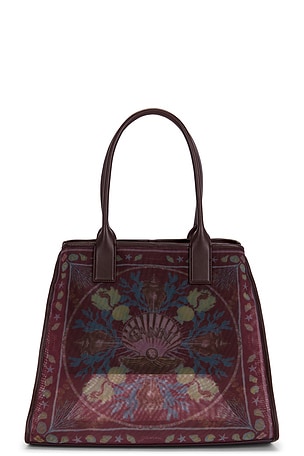 Ganni SAC FOURRE-TOUT MESH en Marron