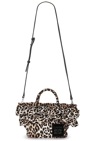 Mini Shopper Ruffle Print Ganni