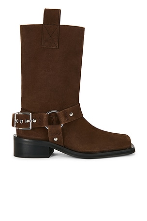 Mid Shaft Biker Boot Ganni