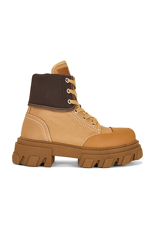 Cleated Canvas Trail Boot Ganni