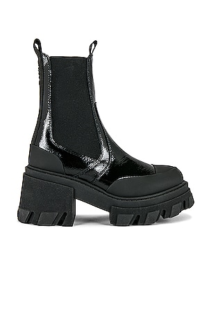 KENDALL KYLIE BOTTINES JETT en Black Leather REVOLVE