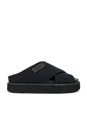 サンダル・ミュール GANNI Women Sandals S2751 BLACK Ganni // Black Chunky Sandal – VSP Consignment