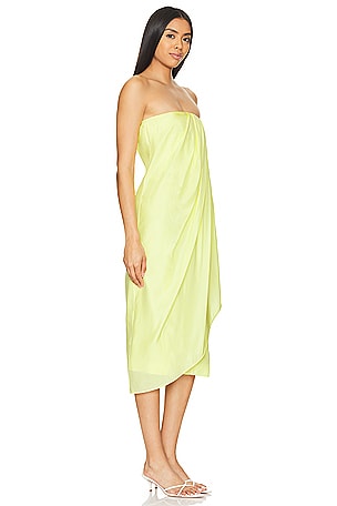 GAUGE81 Onna Midi Dress in Yellow