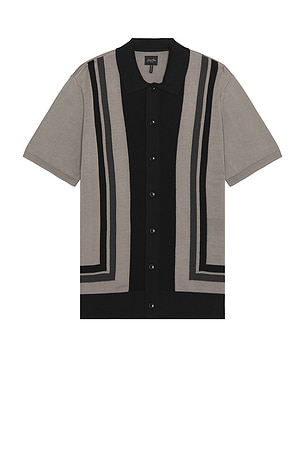 Essex Short Sleeve Stripe Knit Shirt Good Man Brand