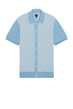 Essex Short Sleeve Geo Knit Shirt Good Man Brand