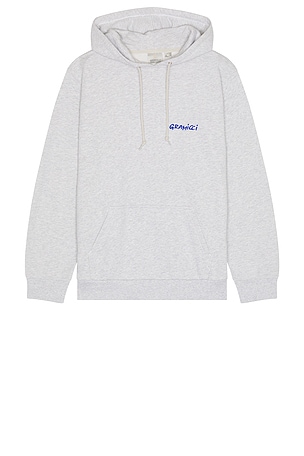 Gramicci Snail Hooded Swatshirt in Light Grey