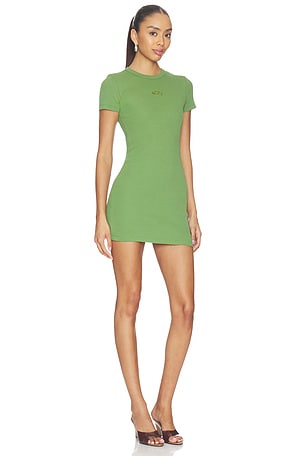 Gcds vestido rib logo lounge en color verde