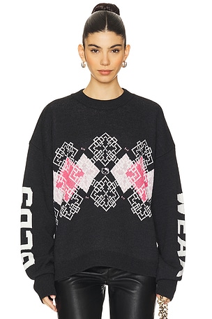 Hello Kitty Argyle Sweater GCDS