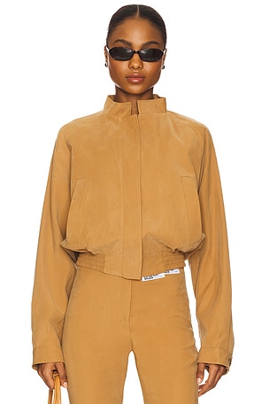 Cupro Crop Tailoring Bomber GCDS