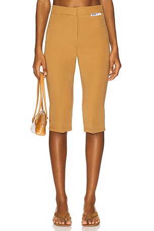 Cupro Tailoring Capri Trousers GCDS