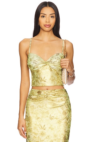 Printed Lame Top GCDS