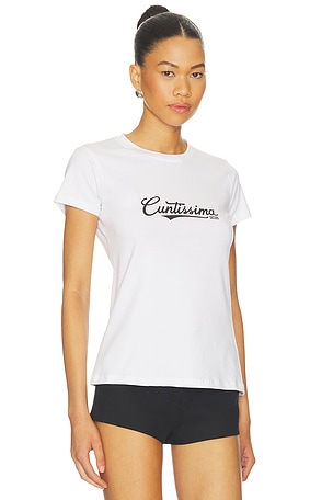 GCDS Cuntissima Slim T-shirt in White