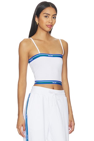 GCDS Logo Tape Mini Top in White