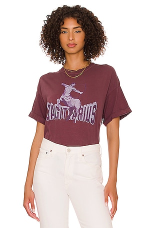 Sagittarius Collegiate Tee Girl Dangerous