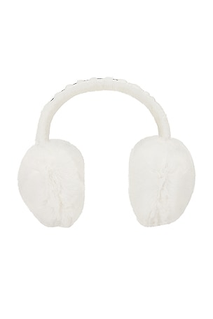 Goldbergh Fluffy Ear Warmers in White