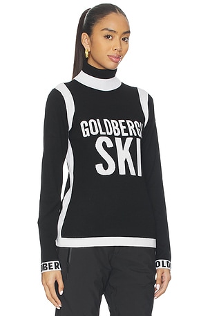 Goldbergh Noemi Long Sleeve Knit Sweater in Black. Size XS. Also