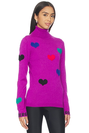 Goldbergh Bacio Long Sleeve Knit Sweater in Purple