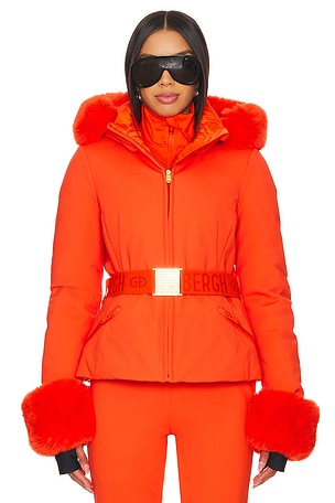 Giselle Softshell Down Jacket With Fur Cuffs Goldbergh