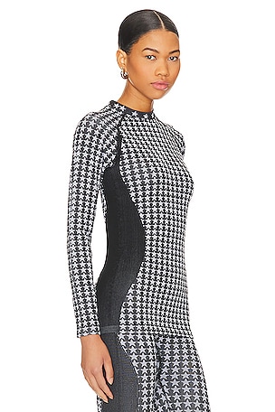 Goldbergh Starlet Baselayer Top in Black & White