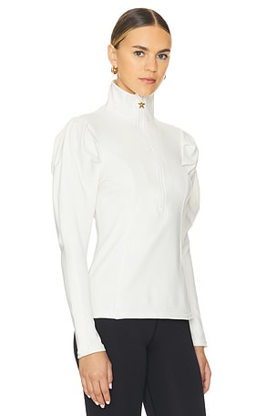 Goldbergh Louise Puffy Sleeve Ski Pully in Cream