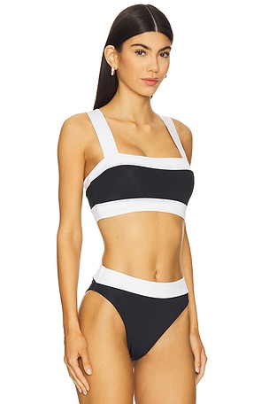 Goldbergh Plonge Bikini Top in Black