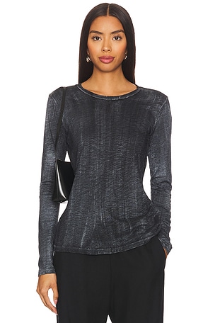 Long Sleeve Classic Metallic Spray TopGoldie$150NOUVEAU