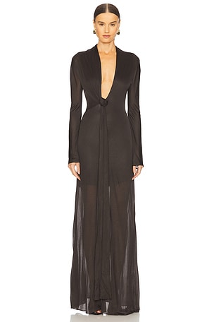 Plunging Maxi Dress GIUSEPPE DI MORABITO