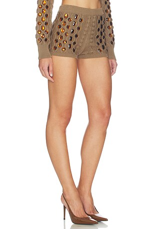 GIUSEPPE DI MORABITO Knitted Short in Brown