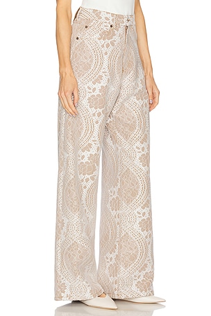 GIUSEPPE DI MORABITO Wide Leg Trousers in Neutral
