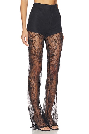 GIUSEPPE DI MORABITO Trouser in Black. Size IT 36. Also